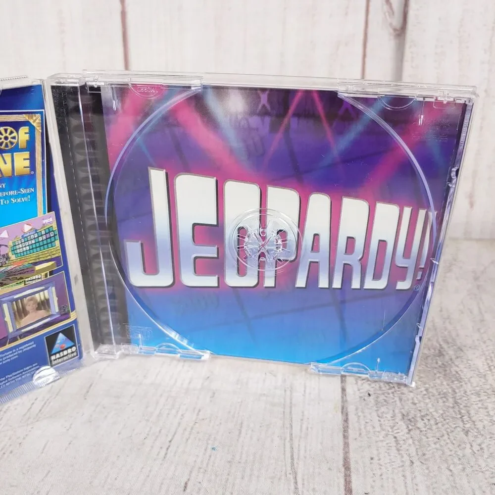 Jeopardy! Sony PlayStation 1 PS1 Game CIB Alex Trebek Hasbro SLUS-00682 USED